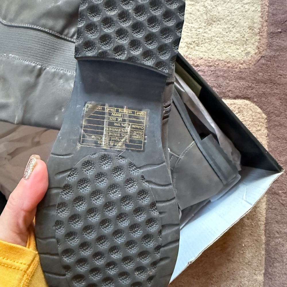 Torrid gray high boots size 8 extra wide
